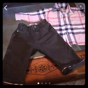 Burberry baby boy 2 pc set